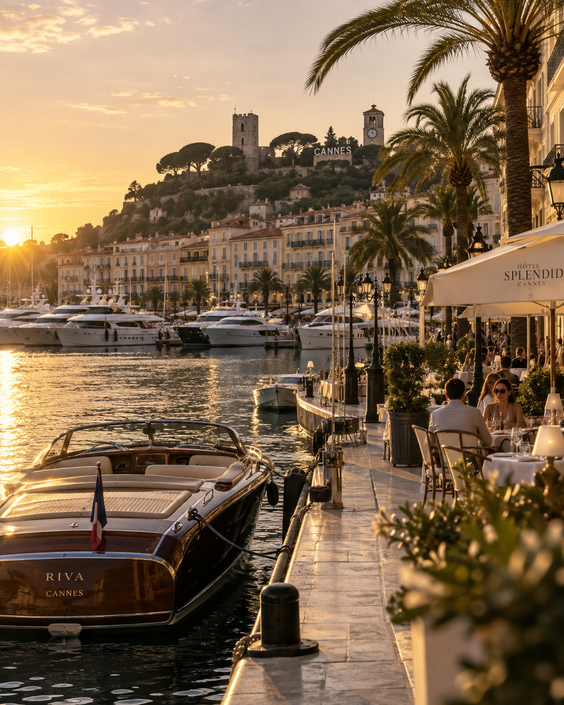 French Riviera harbor