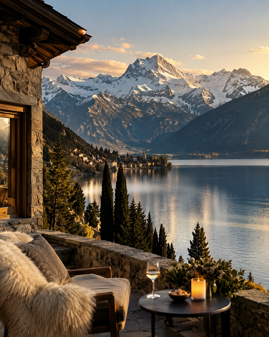 Swiss alpine lake